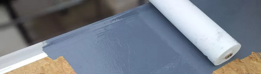 Liquid applied rubber flat roofing enviroflex